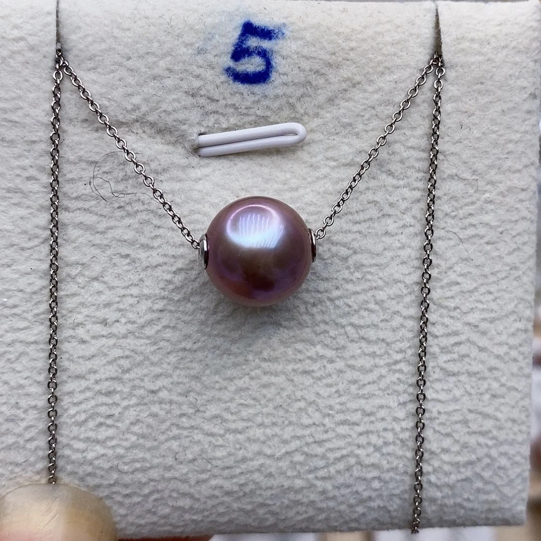 淡水珍珠颈饰银S925镶嵌