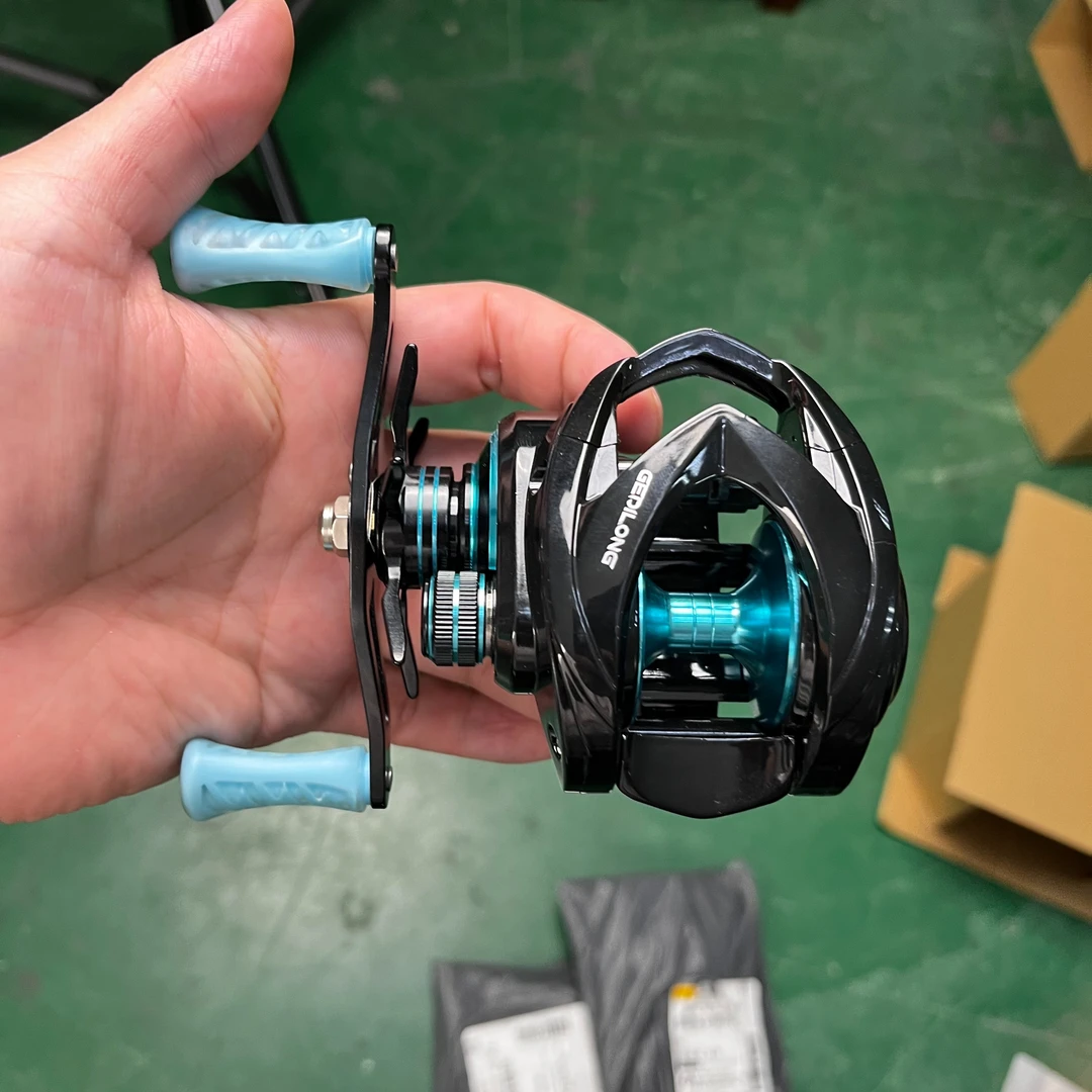 轻雷水滴轮远投大物轮打黑海钓远投水滴轮