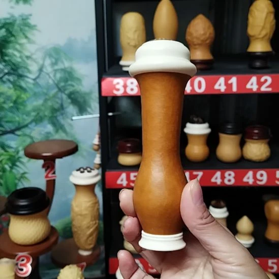 顺***3本长倒载葫芦镶嵌密胺螺丝口牛角蒙心送食勾