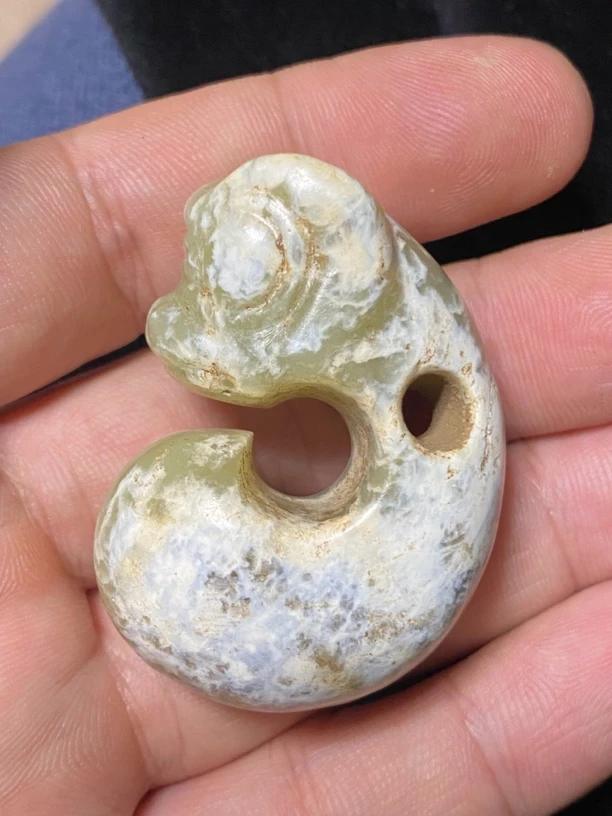 河磨奇石猪龙型件