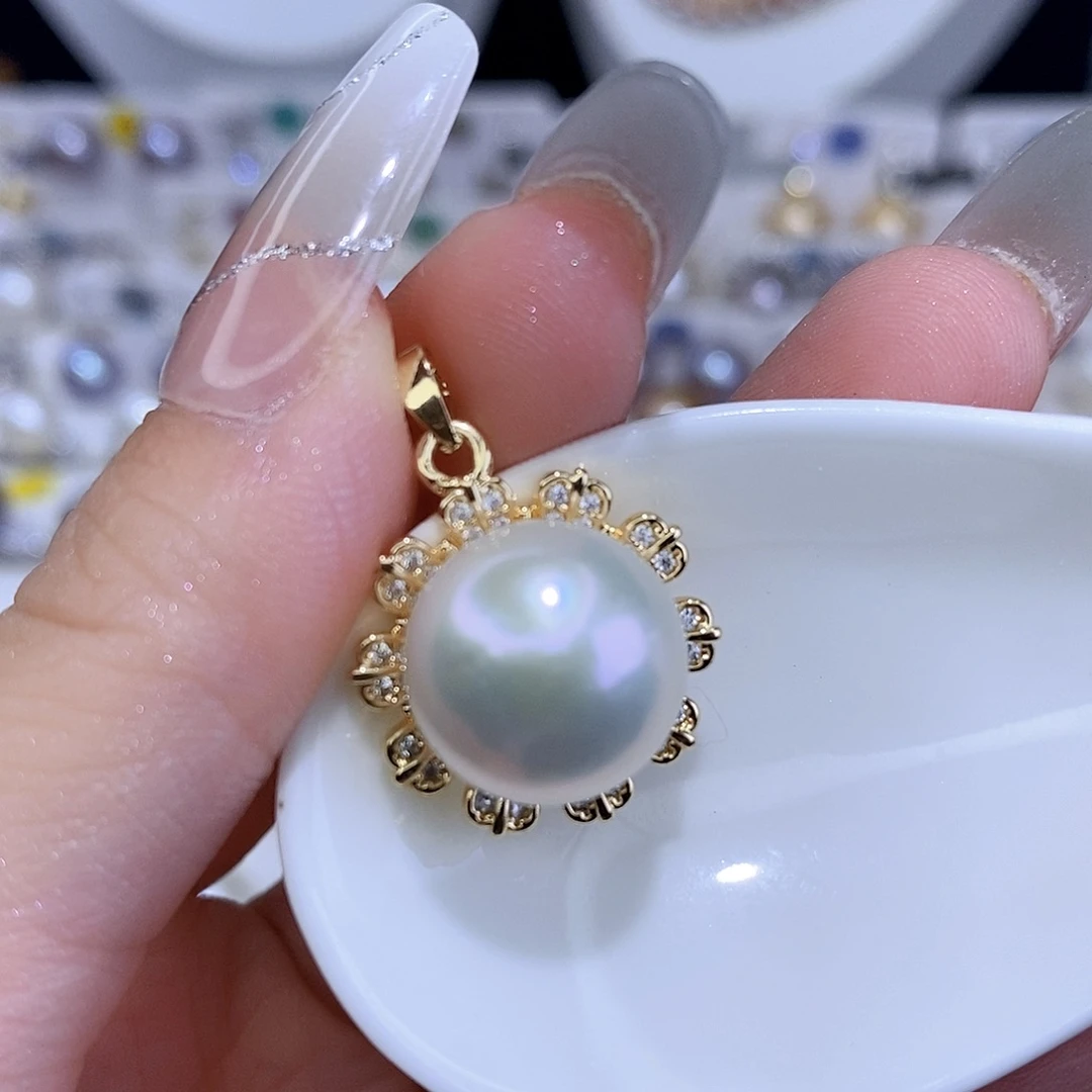 颈饰合金淡水珍珠