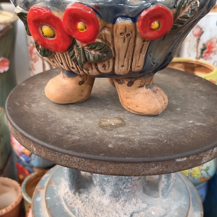 紫砂花盆粗陶材质多肉花盆