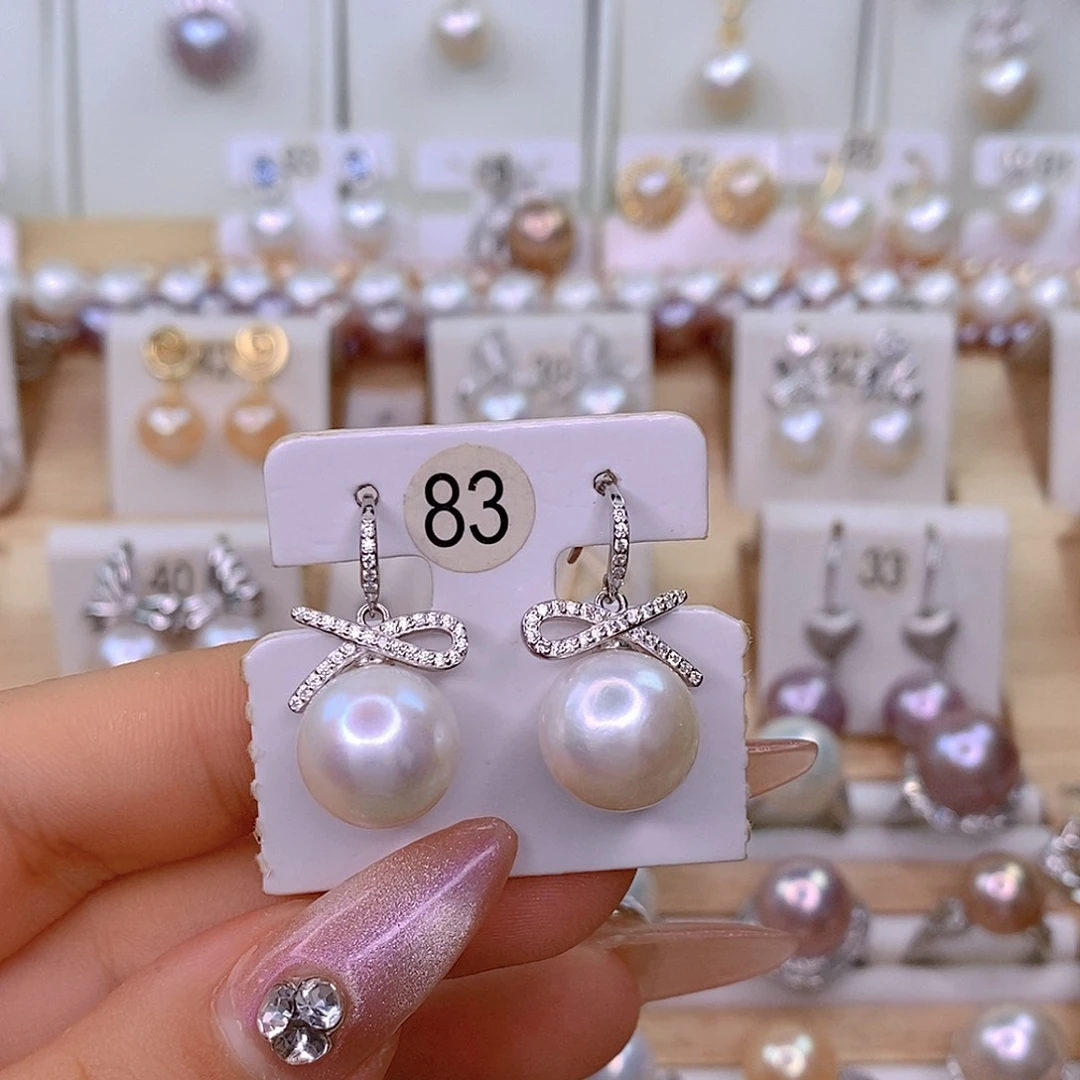 淡水珍珠银S925镶嵌颈饰