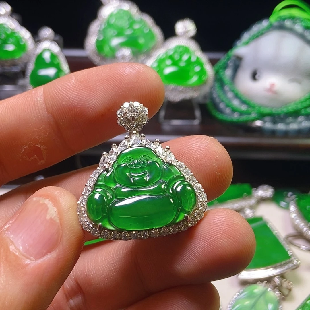 翡翠银S925镶嵌吊坠(不含链)791吊坠