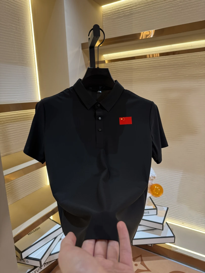 [YM]2025新款无痕压胶短袖POLO