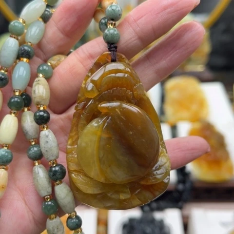 岫玉未镶嵌挂件挂件