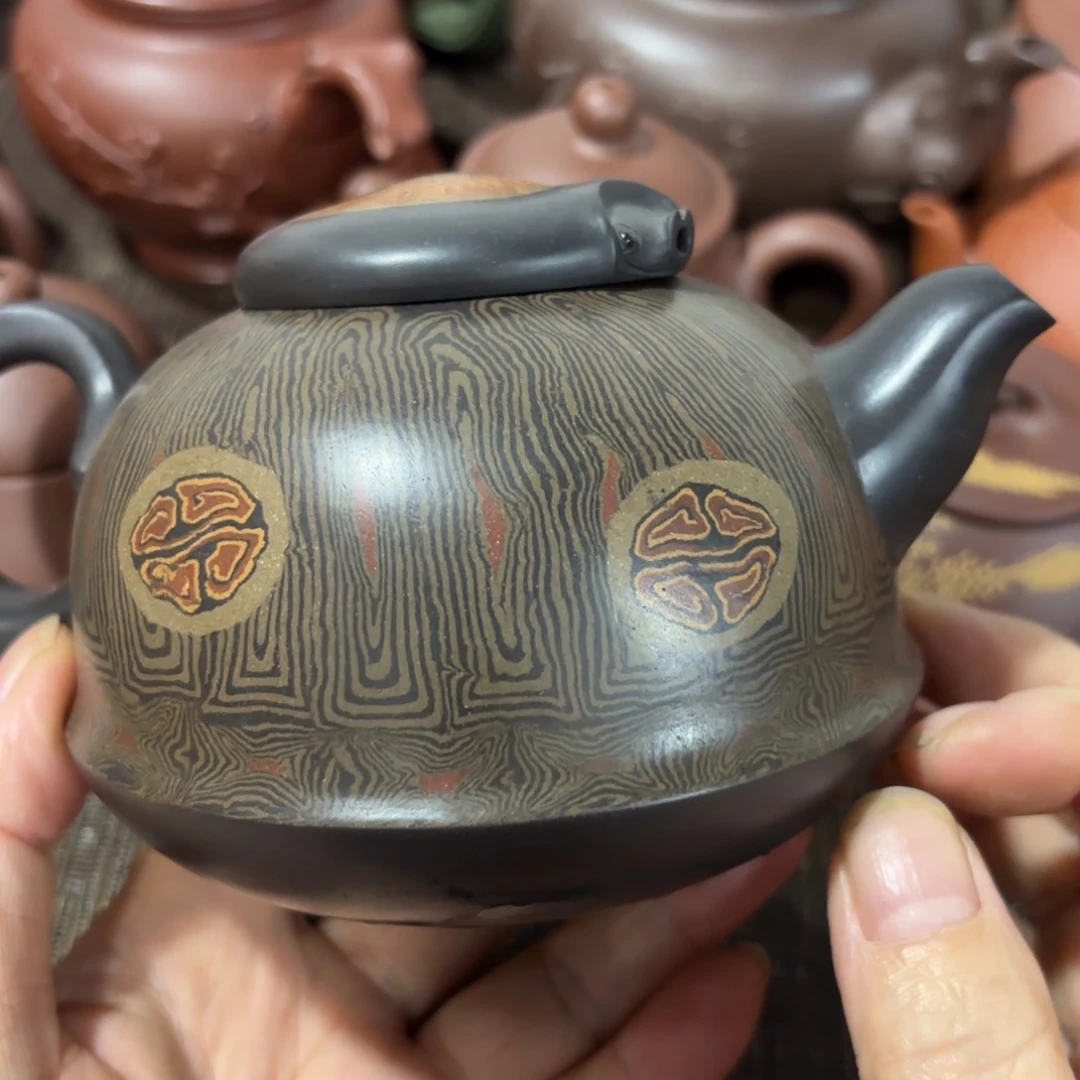 菠****茶壶紫砂紫砂花茶和白莲花都在此等候