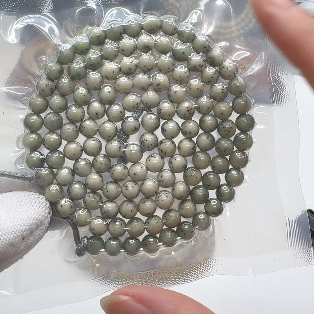 星月菩提吊坠117一物一图绿冰河豚6圆108