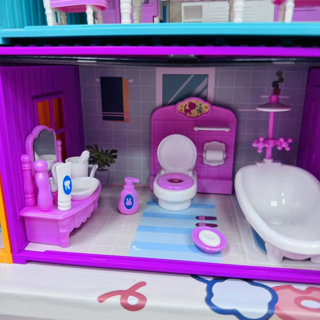 儿童过家家场景家具套装仿真系列仿真室内厨房集装箱展示盒