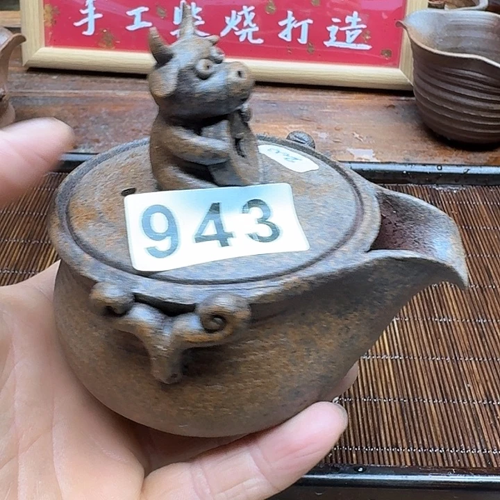 纯手工制作粗陶茶具