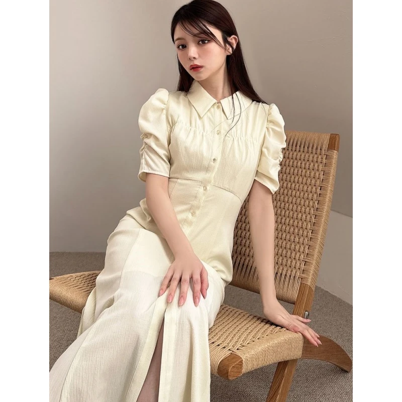 【强哥外贸】 杂志人气款 R 显瘦修身气质优雅鱼尾连衣裙女