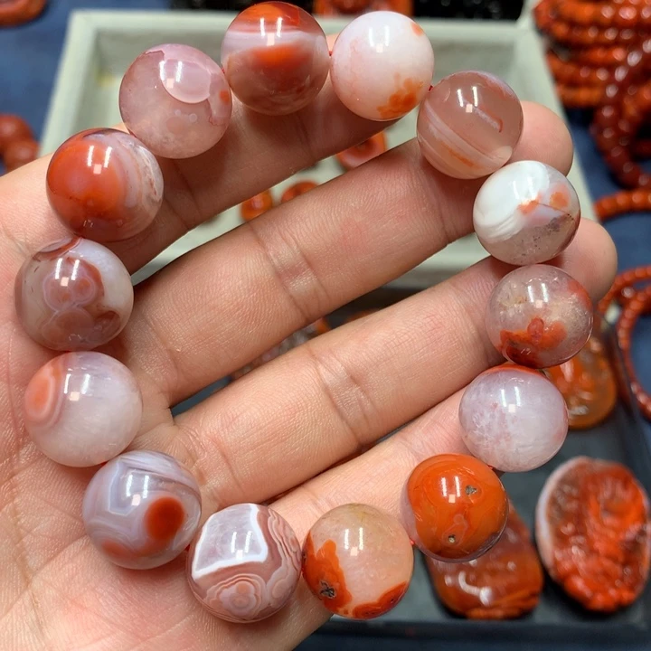 未镶嵌手串南红玛瑙16m m