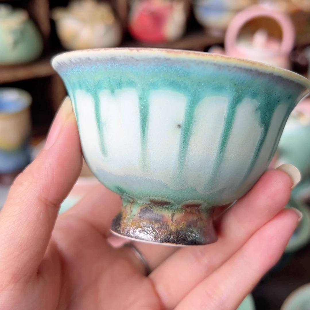 盘纯手工艺制作工艺柴烧