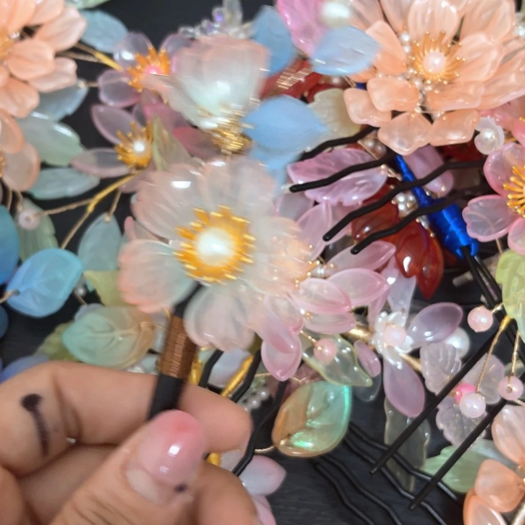 铁合金仿水晶古风琉璃发簪闪购