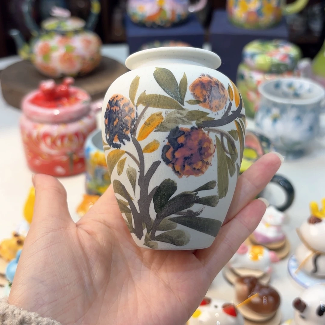 景德镇手绘高温釉下彩陶瓷茶具