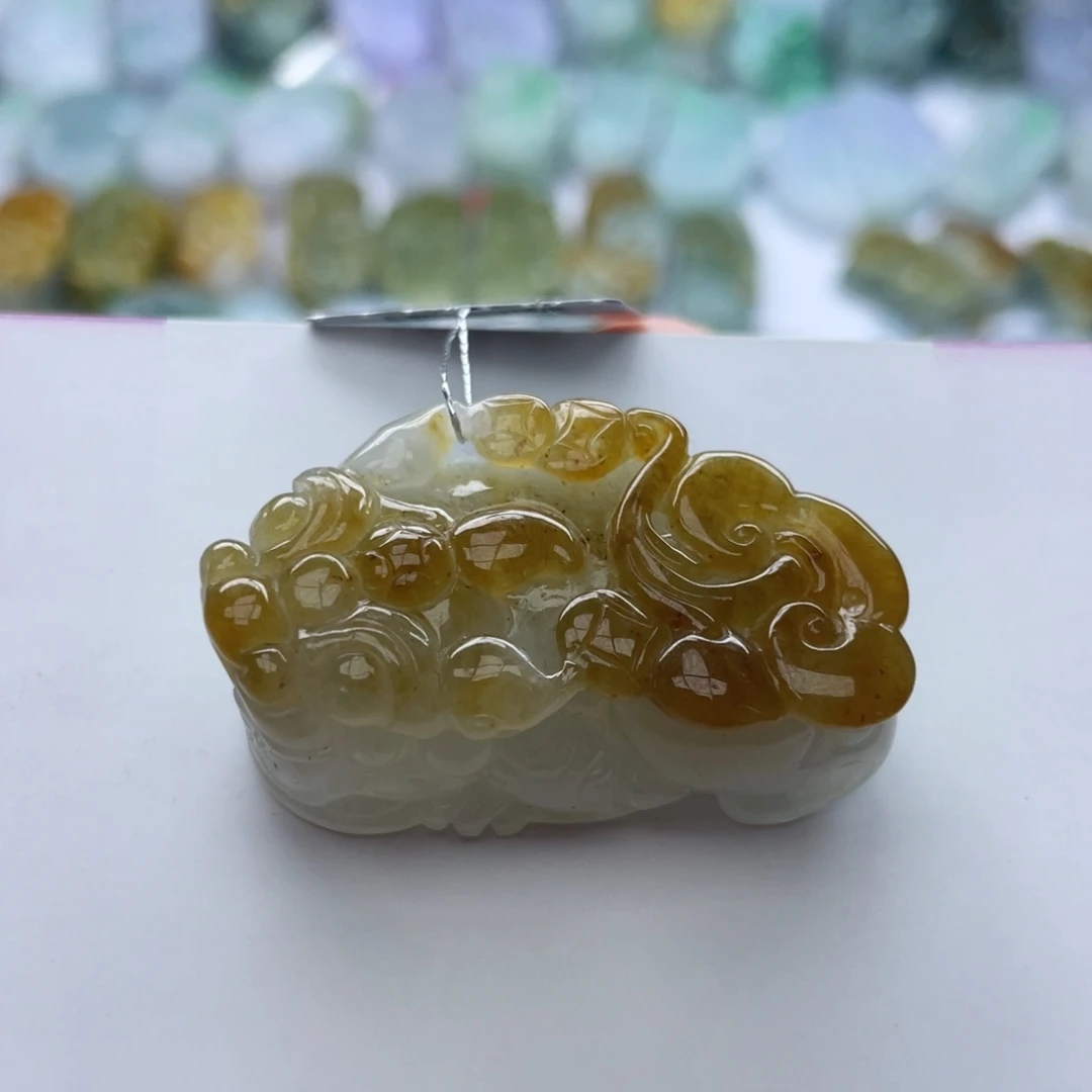 翡翠颈饰未镶嵌貔貅