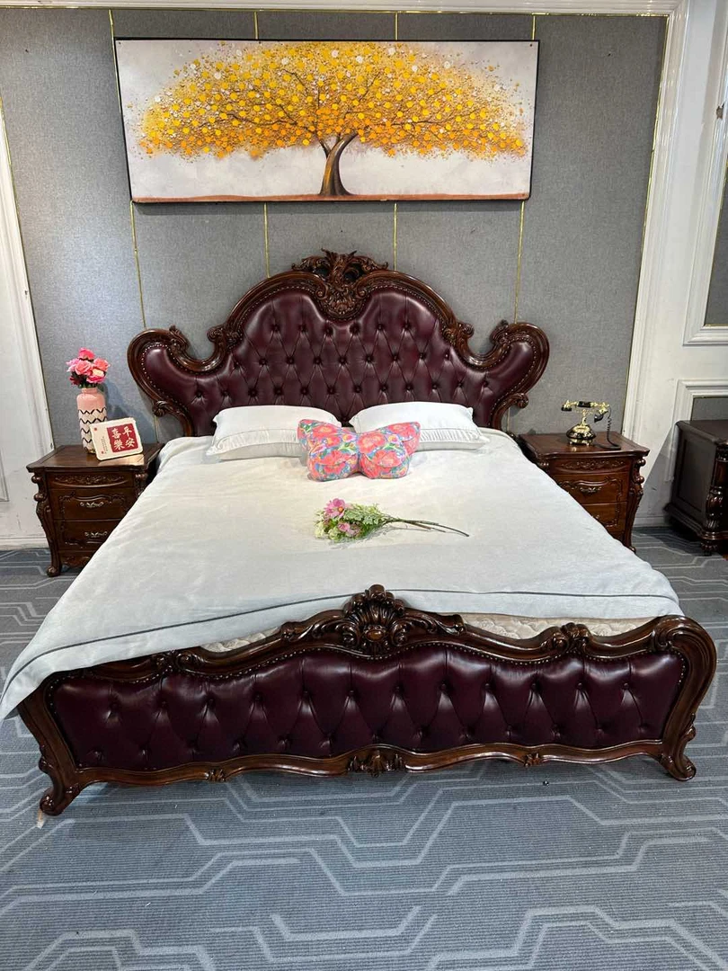 DC245床（1.8) 2270*2130*1610 孔距96床边2000美式轻奢主卧