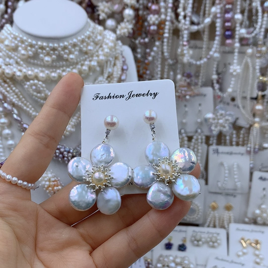 颈饰合金淡水珍珠