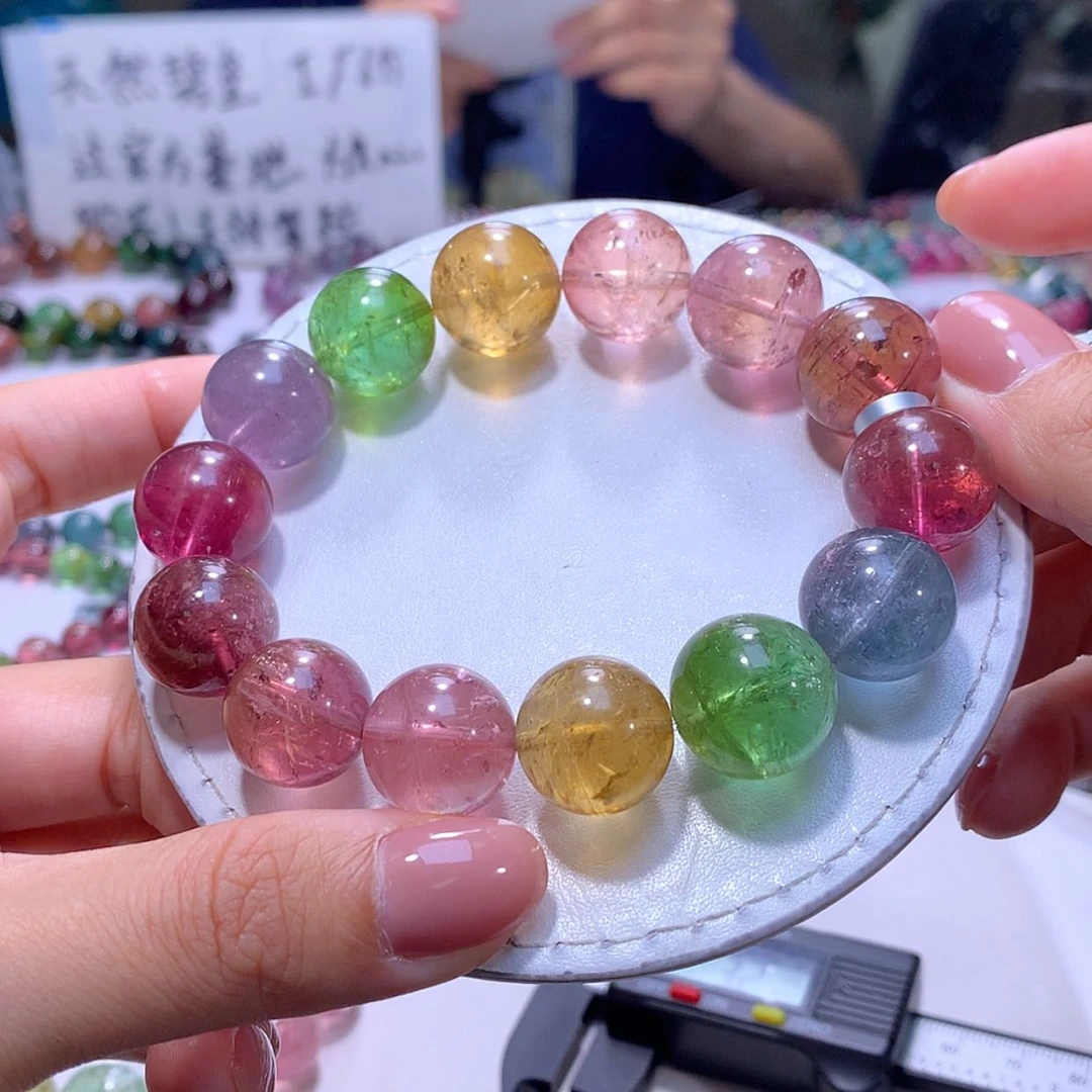 【闪购商品】未镶嵌手串碧玺15m