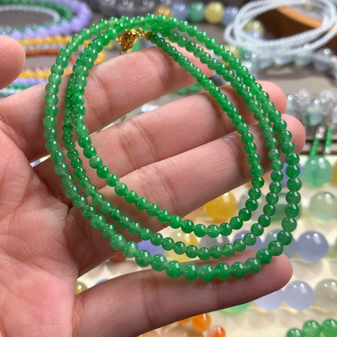 翡翠手链未镶嵌卡3～4