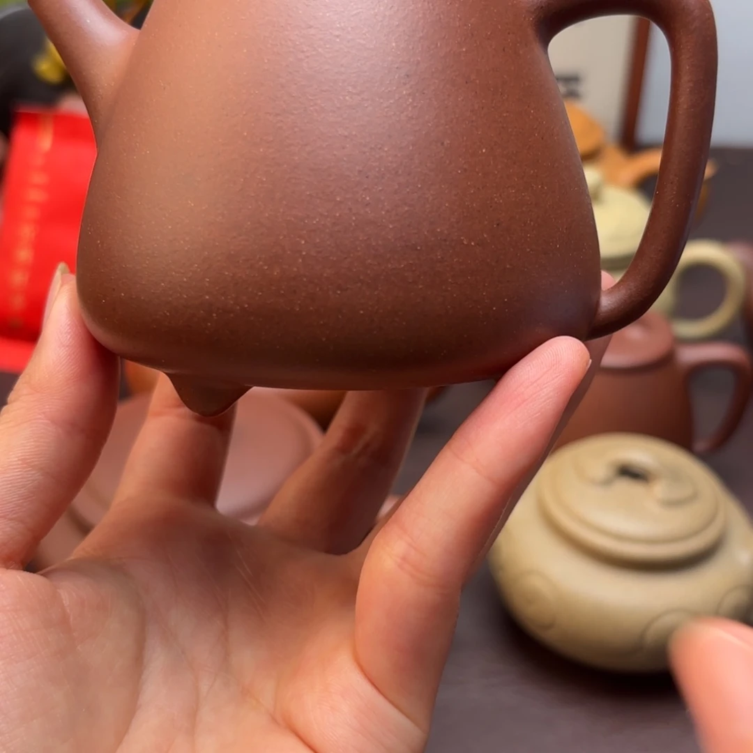 紫砂茶壶特练紫泥  微瑕花泥  高瓢 248