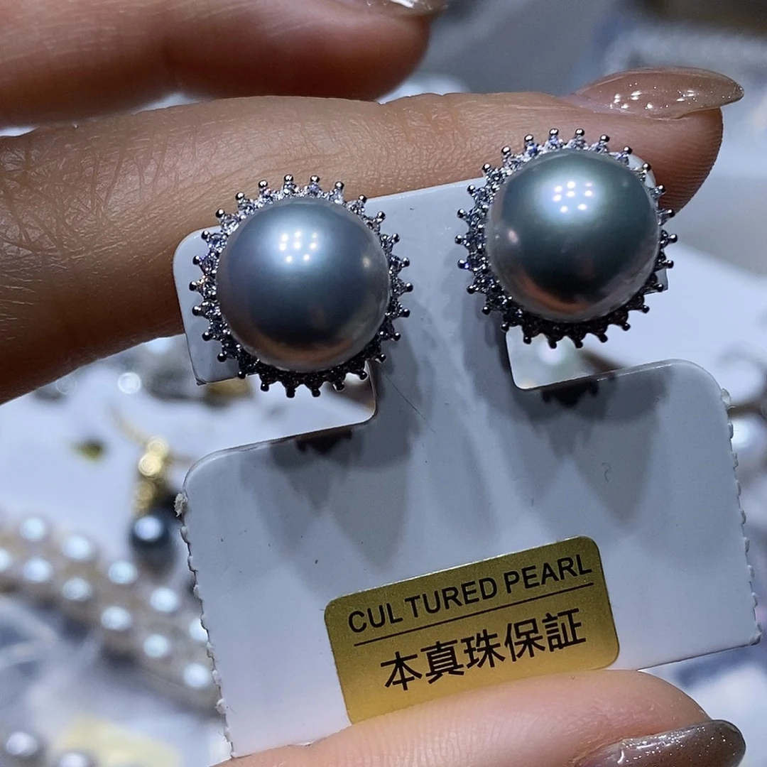 淡水珍珠耳钉未镶嵌