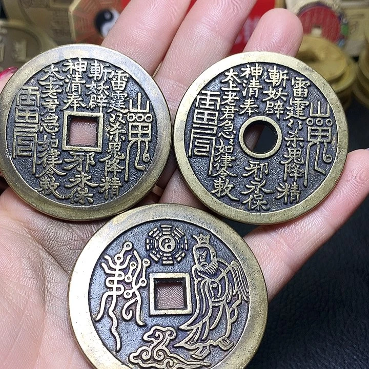 铜现代工艺品翻砂铸造山鬼三枚