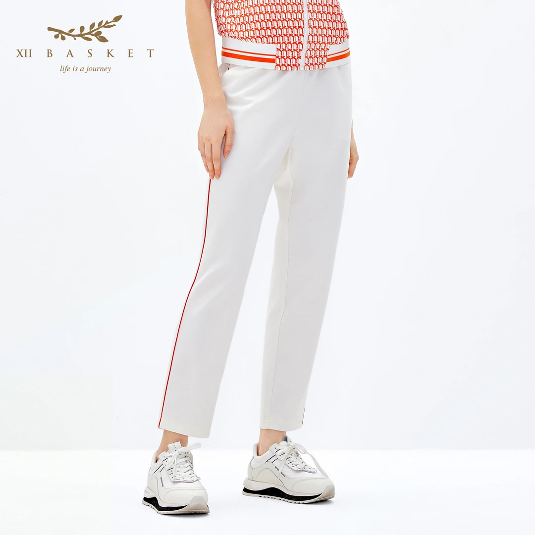 XII BASKET十二篮25夏新款简约舒适裤休闲裤女7C35220440