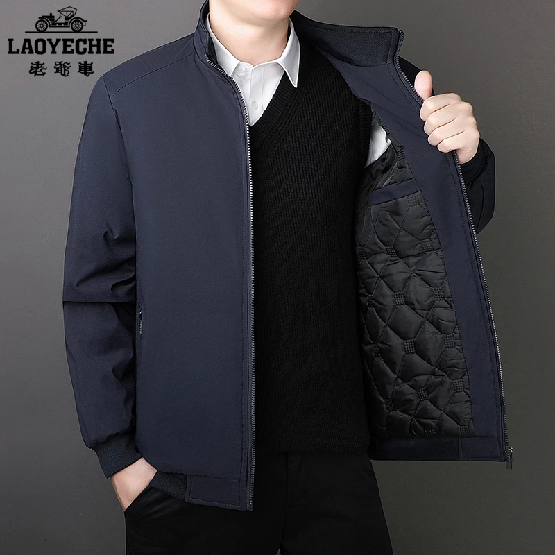 老爷车棉衣男士秋冬季保暖立领夹克加绒加厚大码户外防风休闲外套