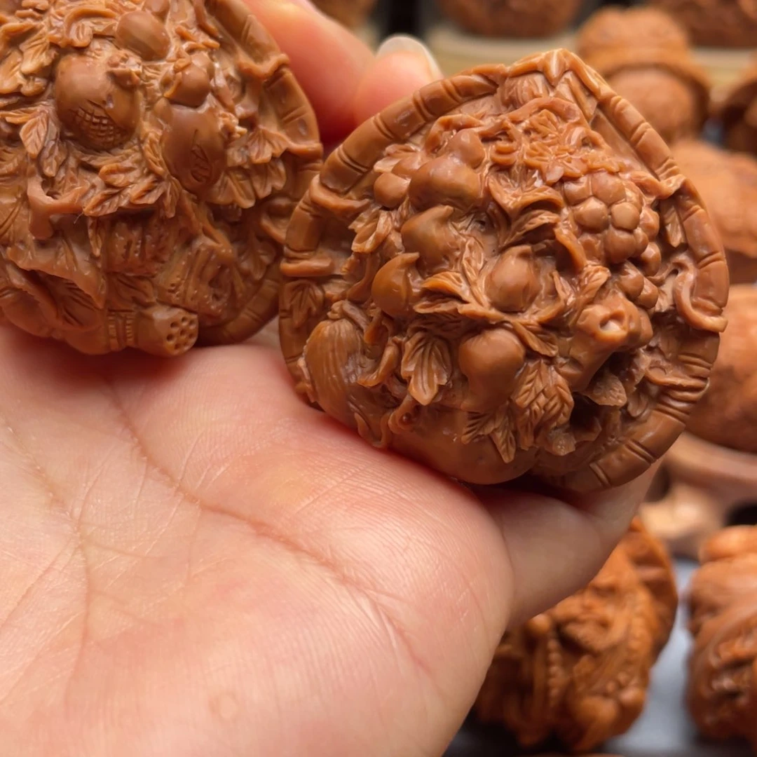 手串/手链核桃K***Y蔬果八宝官帽雕刻核桃