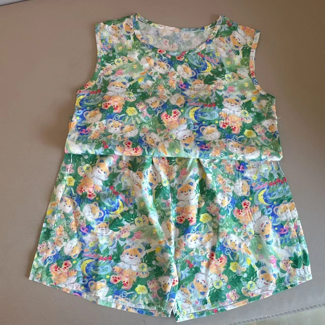 52晚安小熊护肩过膝无袖上衣原链接