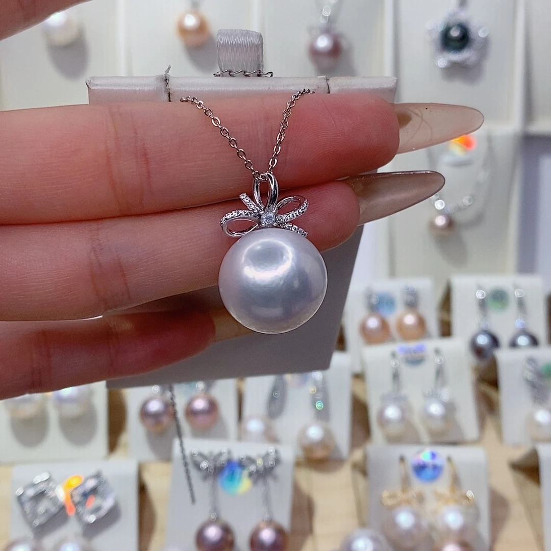 ＊***＊淡水珍珠银S925镶嵌吊坠(赠链)17➕