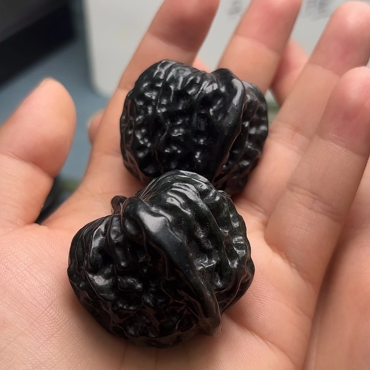 和田玉未镶嵌吊坠(不含链)和田玉青玉核桃