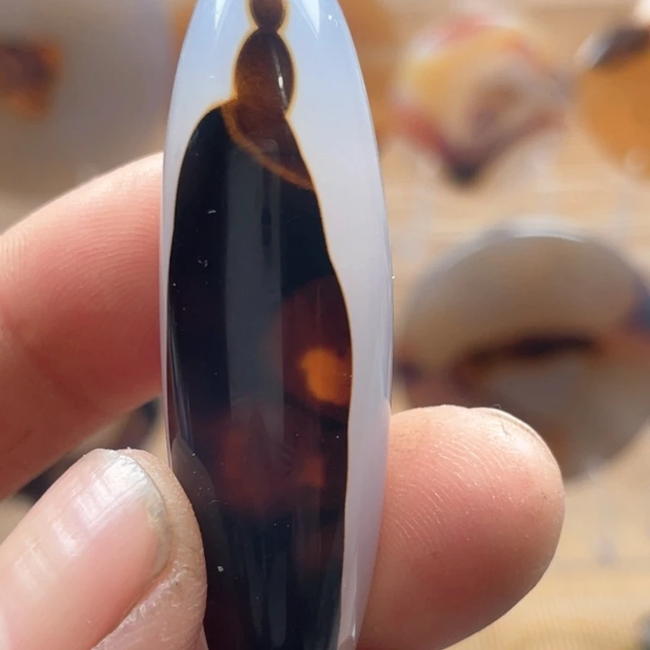 玛瑙/玉髓吊坠(不含链)未镶嵌兰**士