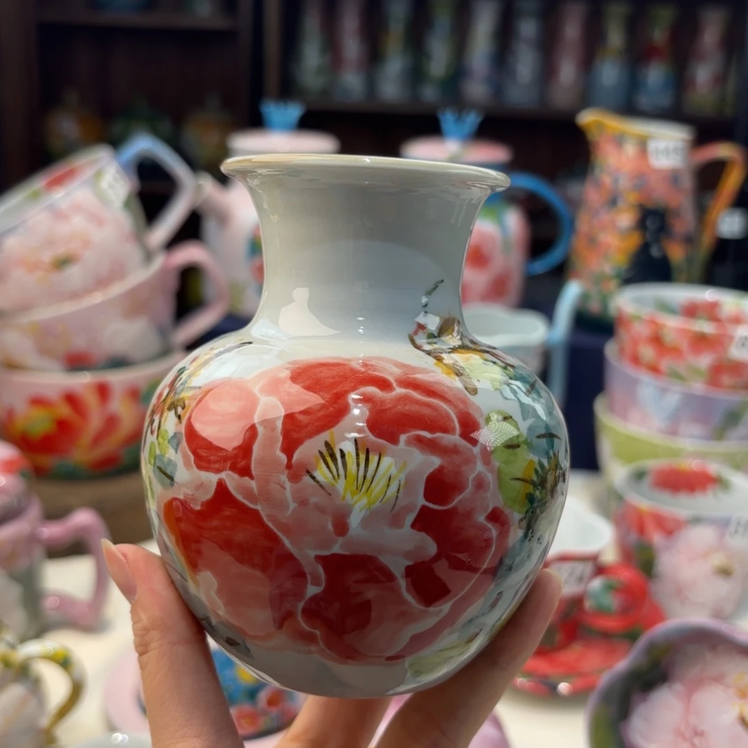 瓷片景德镇手绘高温釉下彩陶瓷茶具