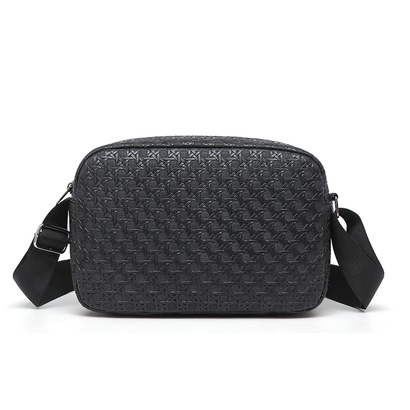 鸟巢纹理休闲时尚百搭斜跨包撞色潮流印花单肩包