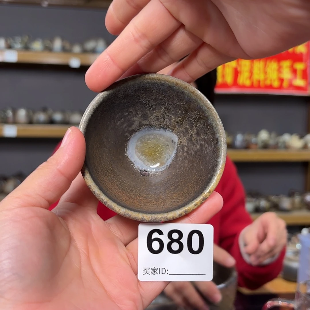 杯坭兴陶柴烧全手工原矿泥料杯