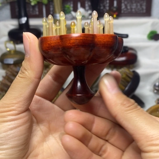 福利款25齿荷花齿紫檀