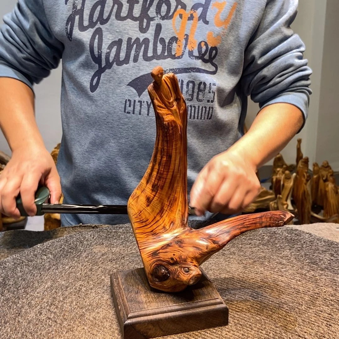 柏木（崖柏）太行崖柏根雕摆件