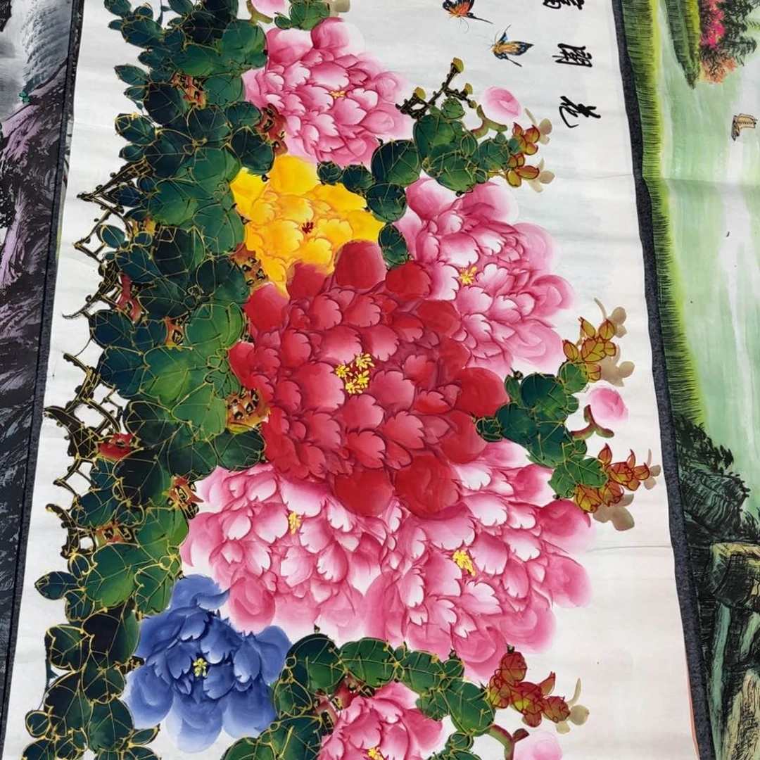 国画花开富贵手绘