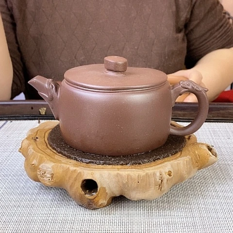 紫砂茶壶宜兴紫砂老紫泥240c c