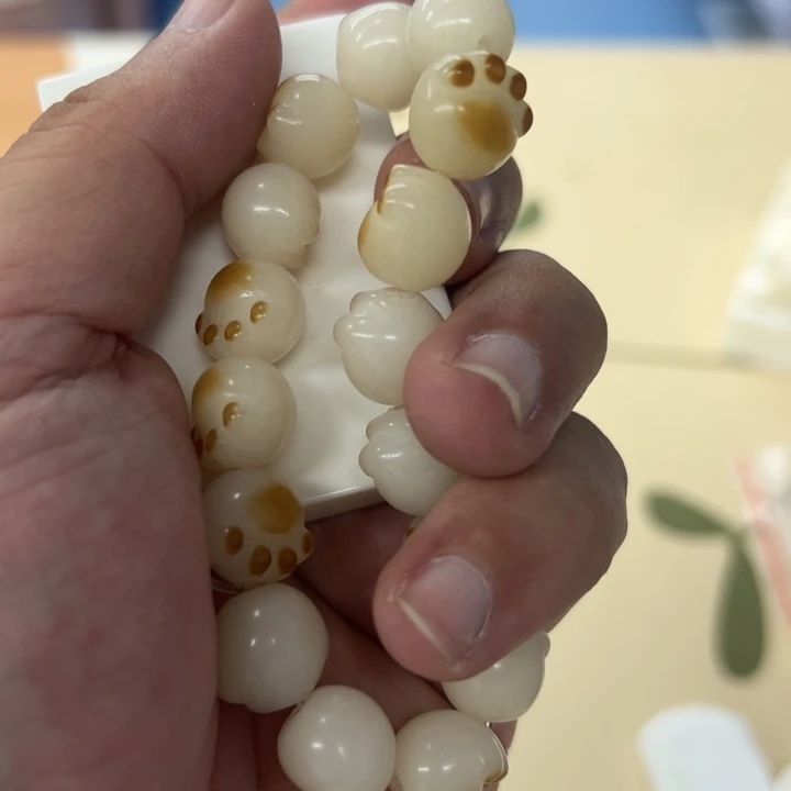 白玉菩提吊坠白色0988