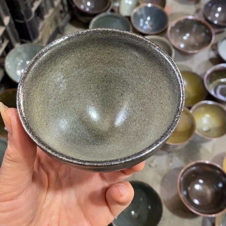 加***猫茶盏建阳建盏微瑕柴烧