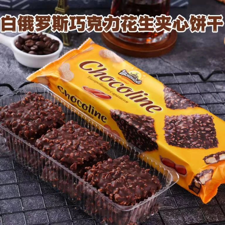 白俄罗斯巧克力花生夹心饼干200g