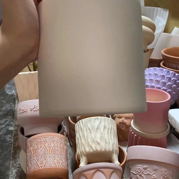 14×14 直筒白陶 2个装