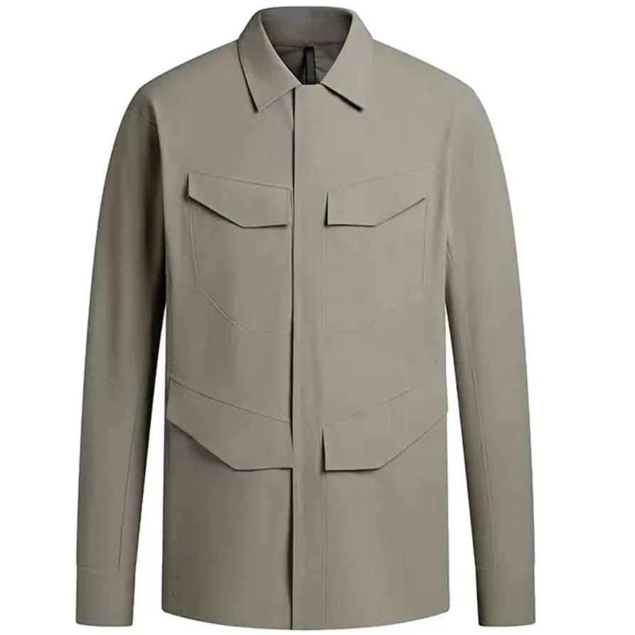 【三门发货】男士小商鸟VIELNACE春夏季防水防风软壳翻领衬衫夹克