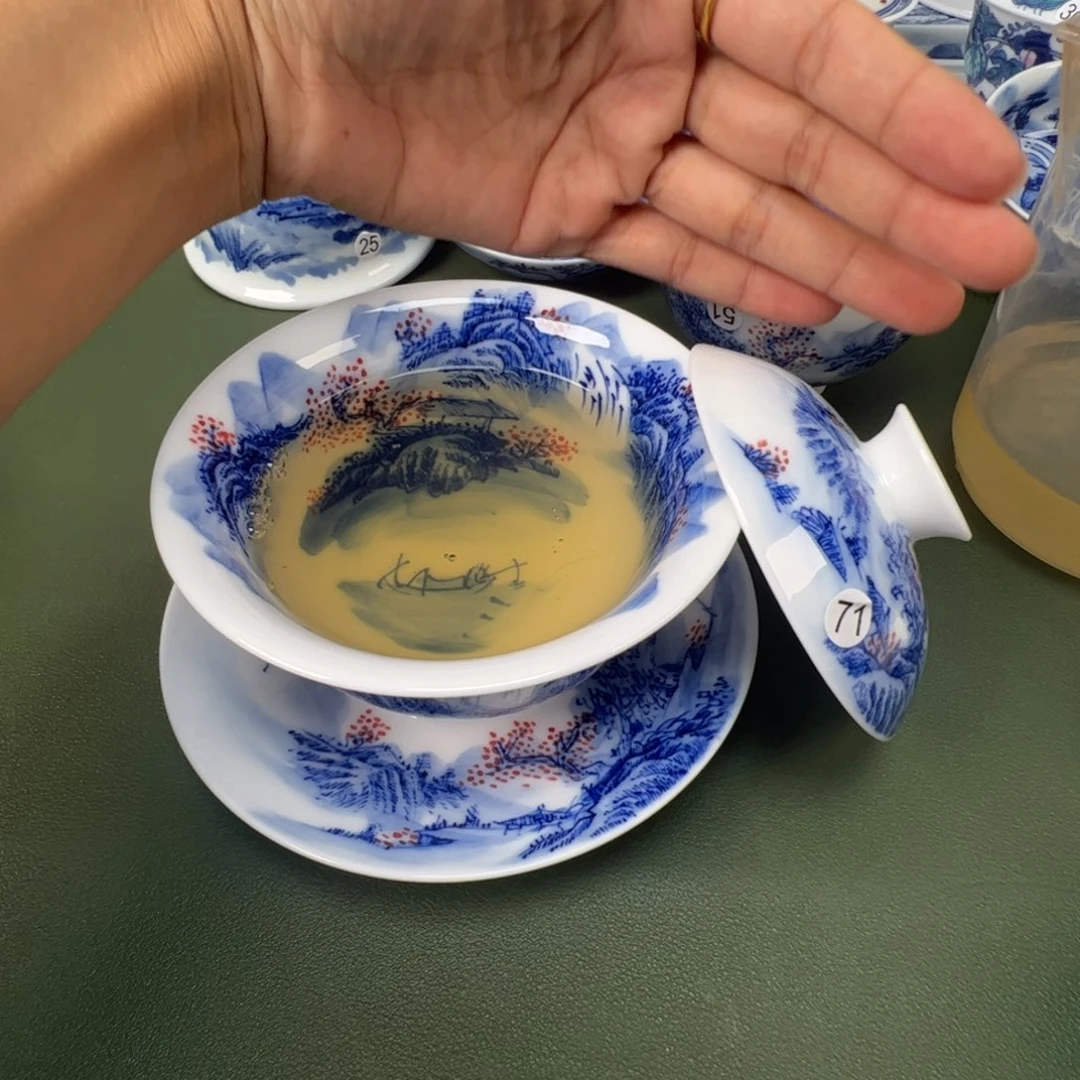 景德镇纯手工纯手绘茶具木木71