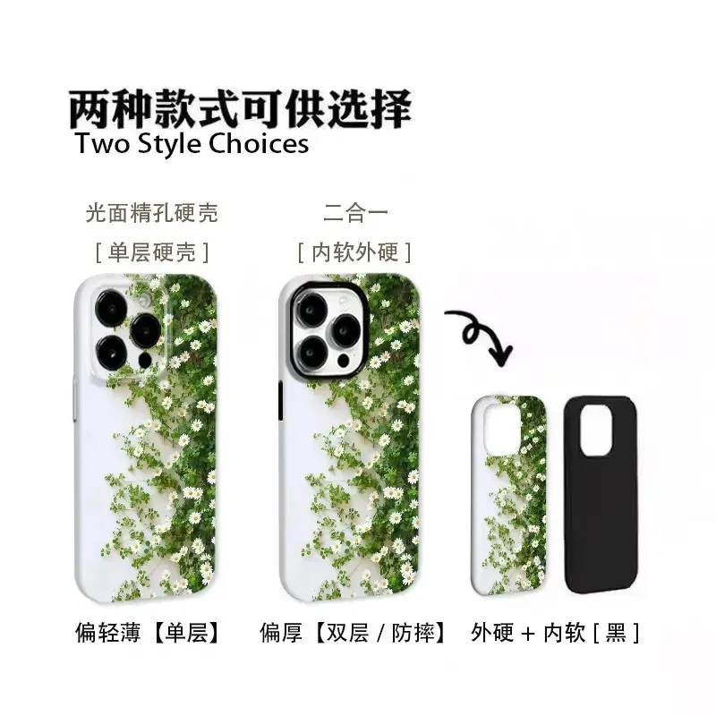 小雏菊适用于苹果17promax16华为mate荣耀vivo小米oppo防摔轻薄