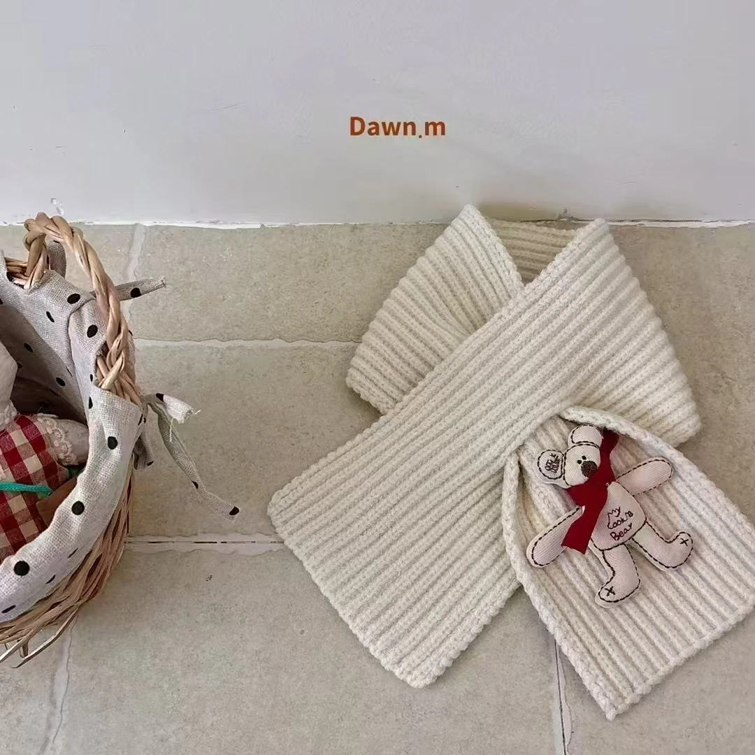 D’sana Kids 男女童同款交叉围巾