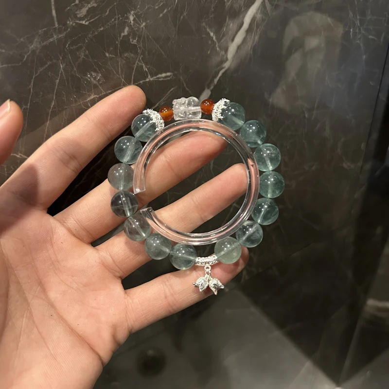 S118 水心宝 11m绿萤石貔貅手串